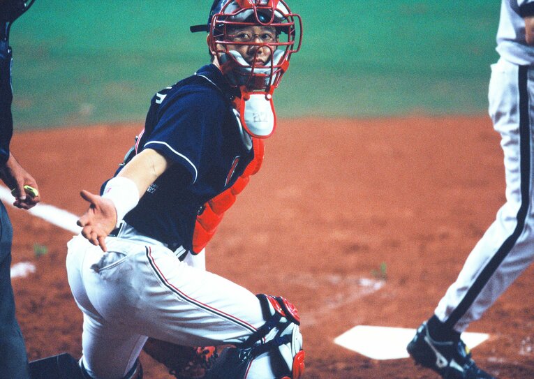 2001年の古田　©Sports Graphic Number