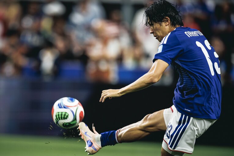 【中村敬斗レア写真集】北中米W杯の中村敬斗（画像は右に続きます）　©Kiichi Matsumoto/JMPA