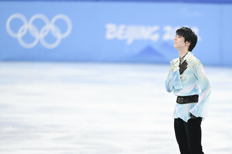 北京五輪フリー『天と地と』、演技終了後　©Asami Enomoto/JMPA