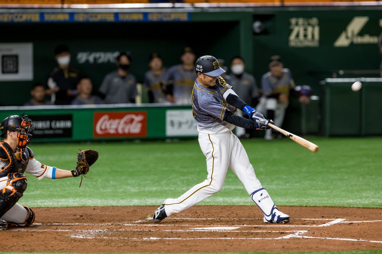 2020年開幕戦で西が放ったHRは驚きだったが……©Kiichi Matsumoto