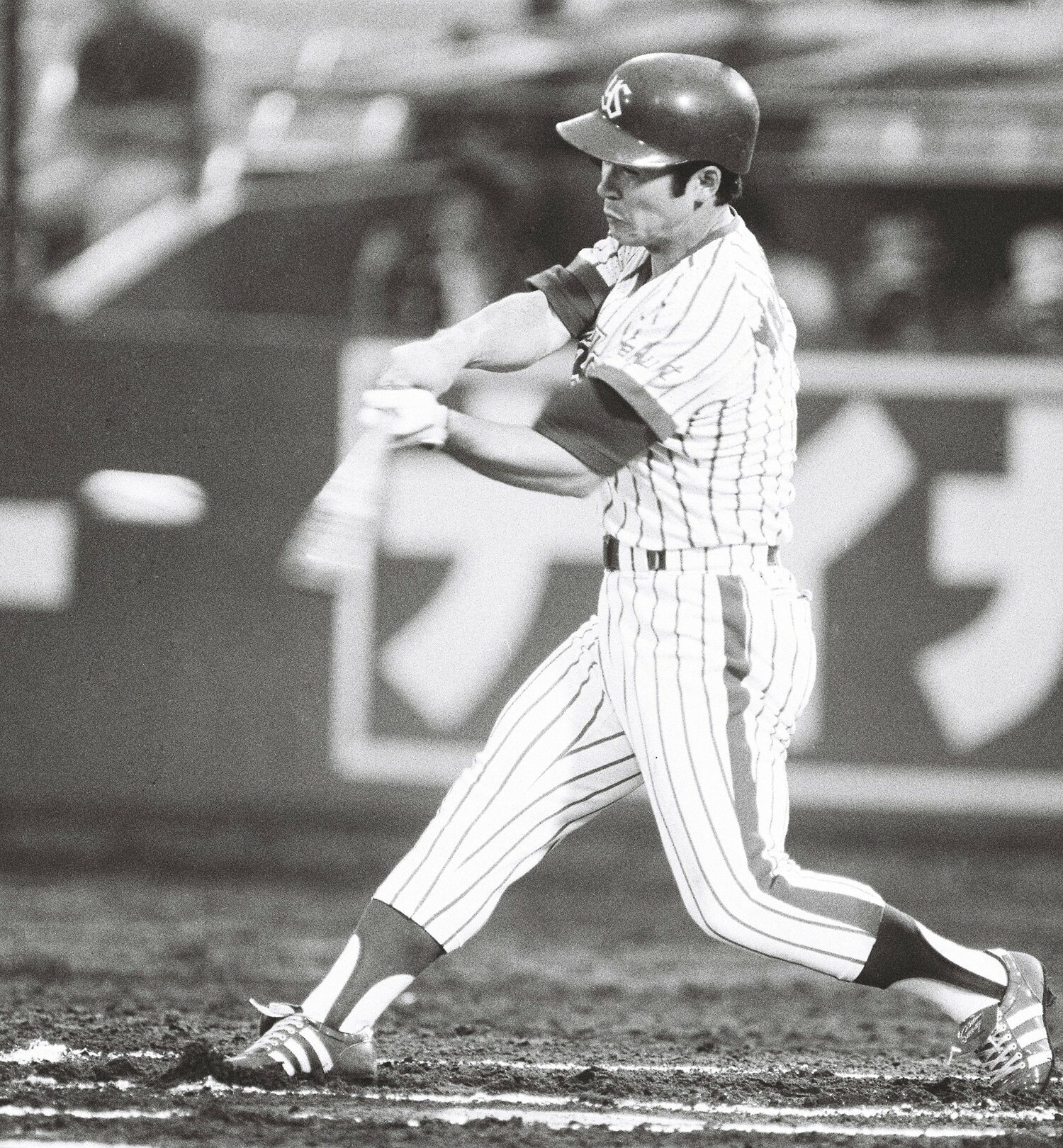 1978年の若松勉。打率.341、17本、71打点の活躍でセ・リーグMVPに輝いた　©KYODO