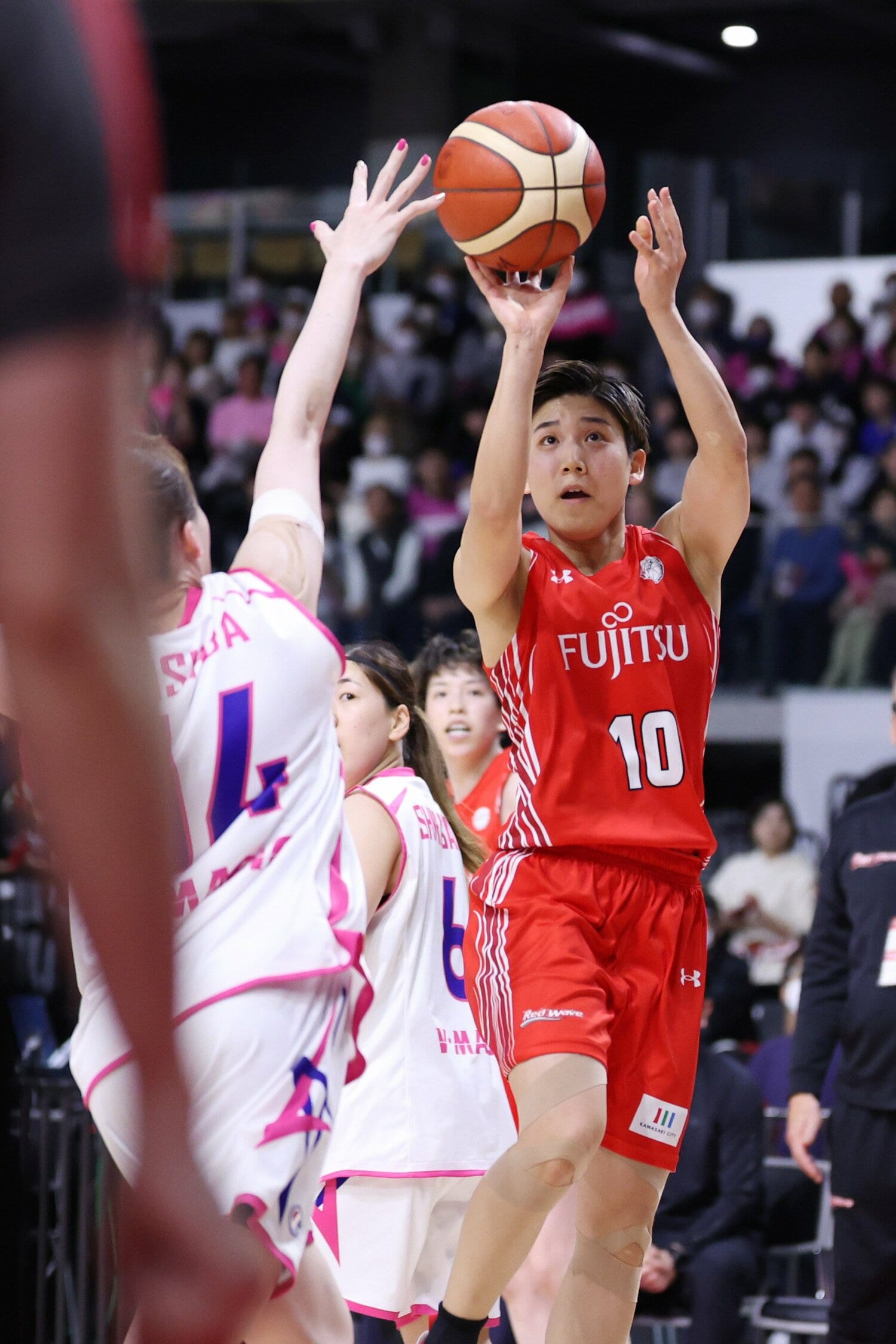 所属の富士通では中心選手として活躍する　©JIJI PRESS