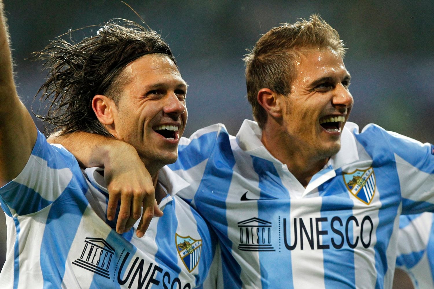 マラガ時代のデミチェリス（左）とホアキン©Getty Images