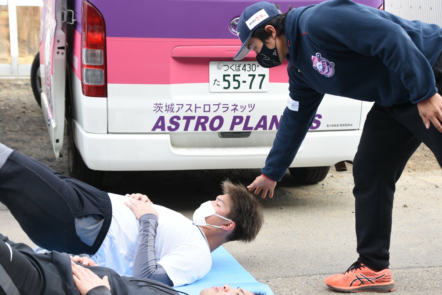 小山田コーチの指導風景　©Ibaraki Astro Planets