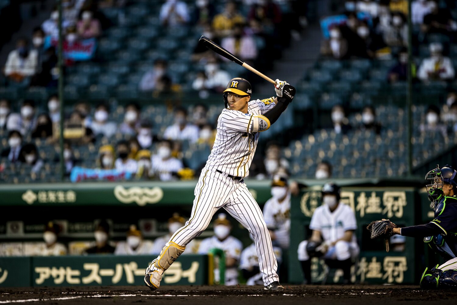スタートダッシュの象徴的な存在だったルーキー佐藤輝明。シリーズで再び爆発なるか　©︎Kiichi Matsumoto