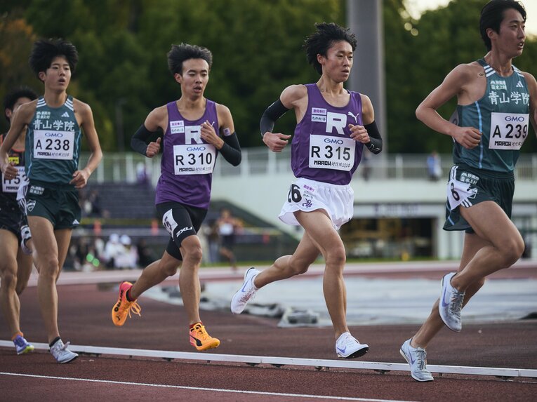 MARCH対抗戦1組、立教大からは瀬川航平（2年、310番）と本宮慶尚（1年、315番）が登場　©Yuki Suenaga