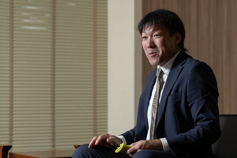 Number Webのインタビューに応じた多田野数人氏　©Tatsuo Harada