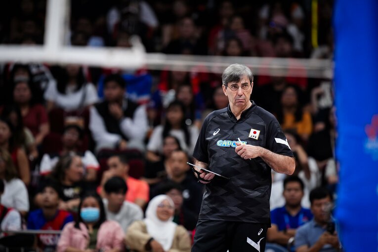 フィリップ・ブラン（VNLアメリカ戦）　©︎Volleyball World