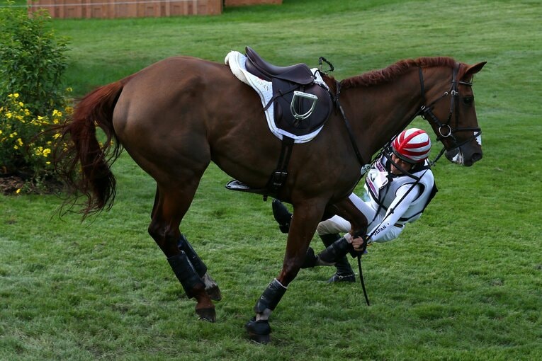 ロンドン五輪ではまさかの落馬を喫した　©Alex Livesey/Getty Images