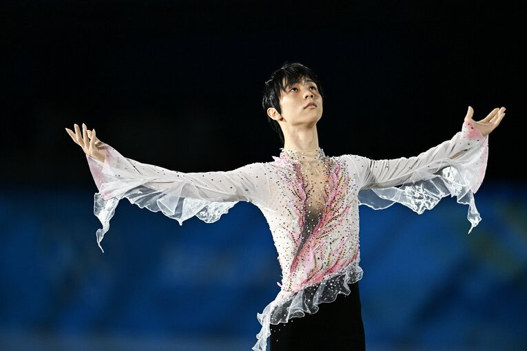 北京冬季五輪、エキシビションの羽生結弦　©Asami Enomoto