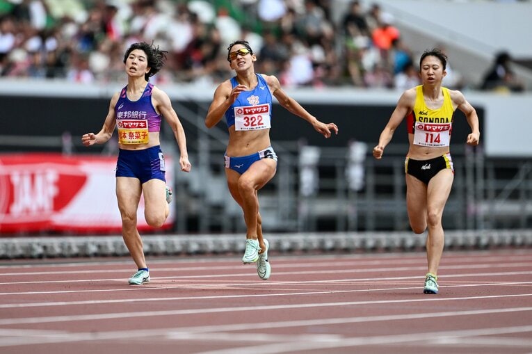 アジア選手権王者であり、昨年の日本選手権優勝者でもある松本はまさかの4位に終わった　©Yuki Suenaga