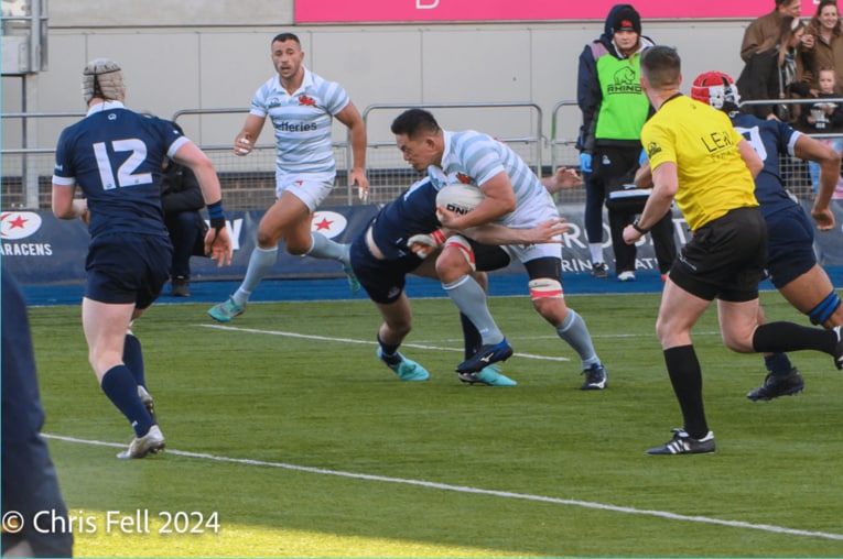 今年3月、バーシティマッチに出場した土佐誠（本人提供）