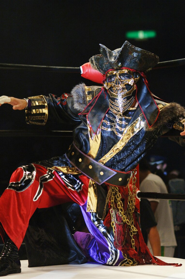 海賊バージョンのムタ。2007年8月26日、両国国技館