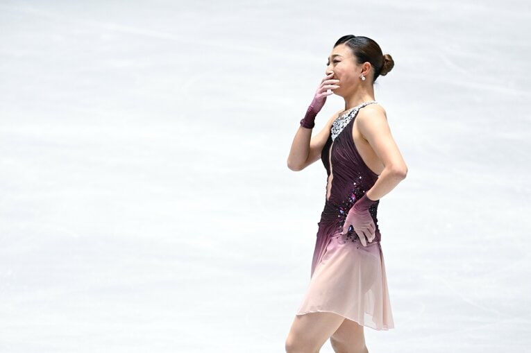 自身最後の全日本選手権で圧巻の演技を見せた坂本花織【スワイプするとそのほかの写真もご覧になれます】　©Asami Enomoto