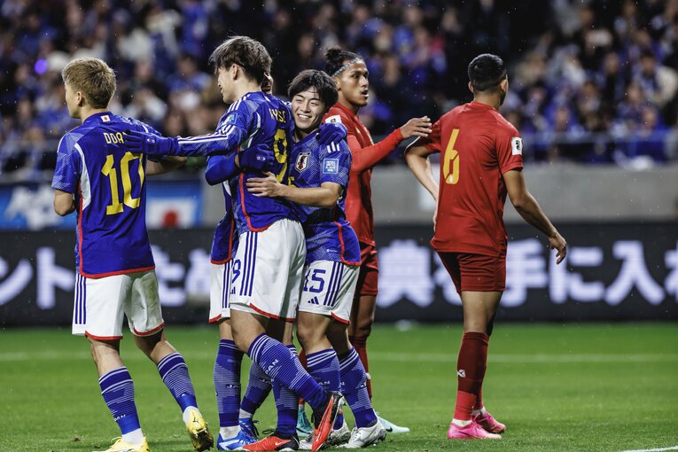 上田綺世の先制ゴール（3枚目／全3枚）　©Kiichi Matsumoto