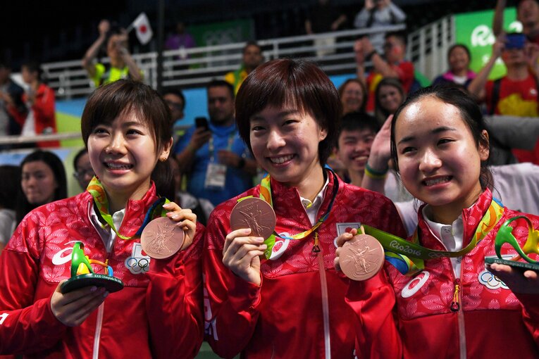 リオ五輪団体戦で銅メダルを獲得した　©Asami Enomoto／JMPA