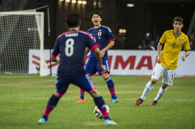 2014年国際親善試合 vsブラジル　©Takuya Sugiyama