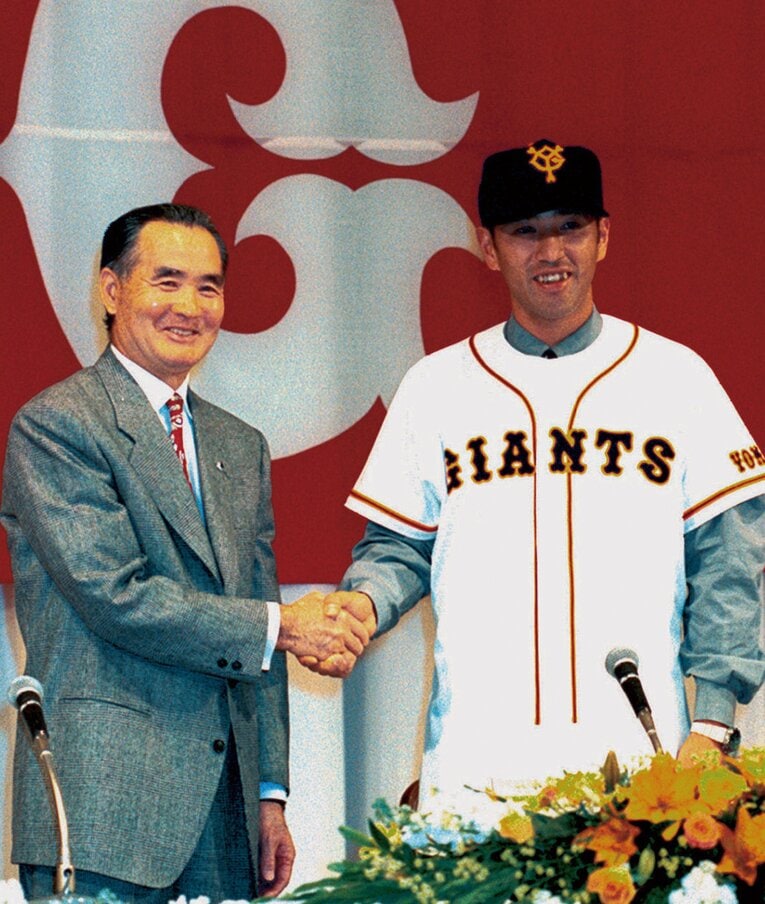 1996年オフに巨人に入団した清原和博　©KYODO