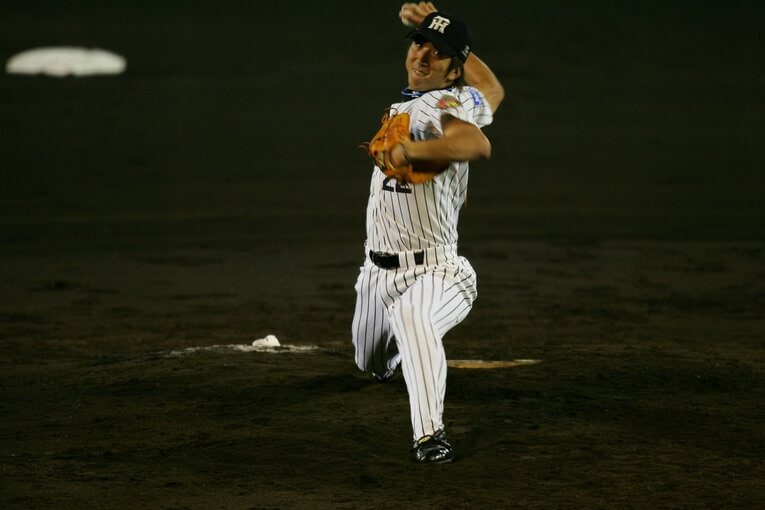 阪神・藤川球児（2005年）©︎Koji Asakura