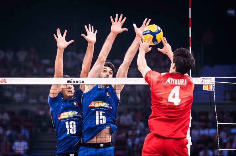 ネーションズリーグ3位決定戦（vsイタリア）©︎FIVB