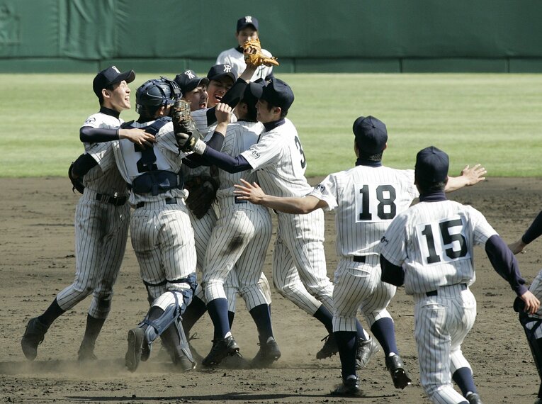 センバツ優勝を果たした常葉菊川　©JIJI PRESS
