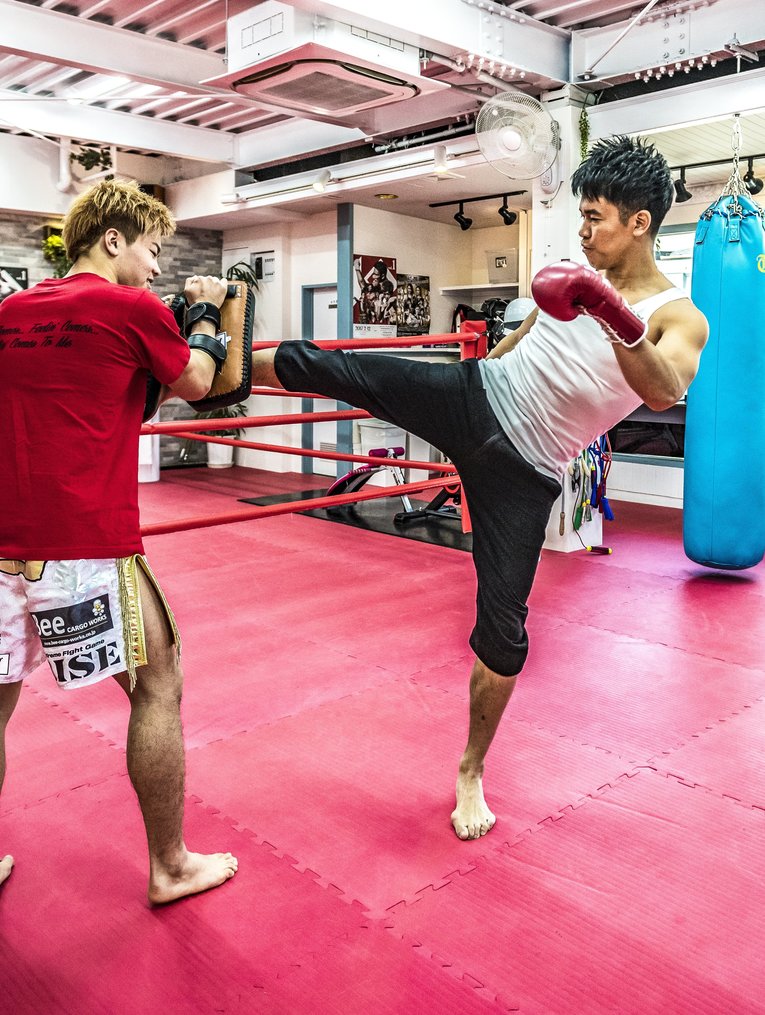 『Number DO』で対談した際の那須川天心と武井壮（2017年）　©Takuya Sugiyama