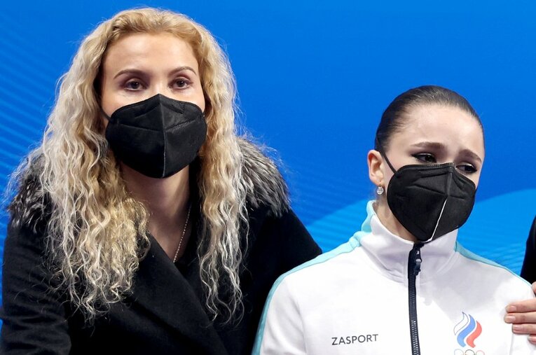 北京五輪で注目された女子フィギュアスケート、ロシア・ワリエワに関する一連の騒動。エテリコーチにも取材経験のあるロシア在住記者が振り返る ／ photograph by Getty Images