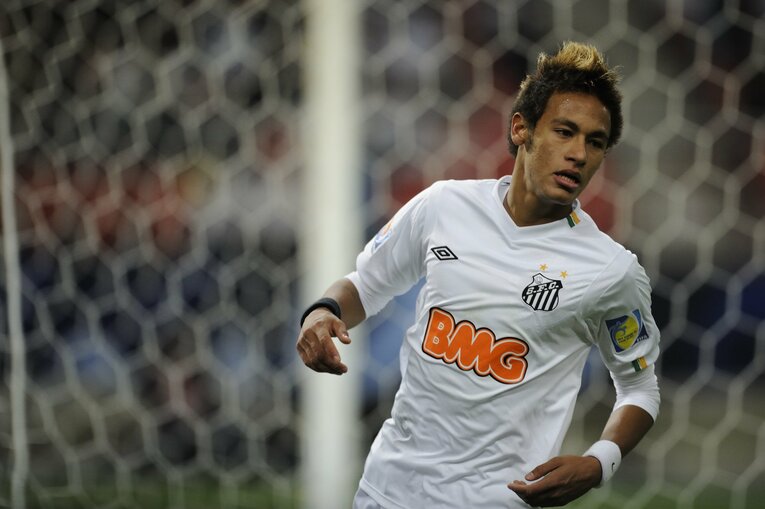 2011年、サントス時代のネイマール　©Takuya Sugiyama