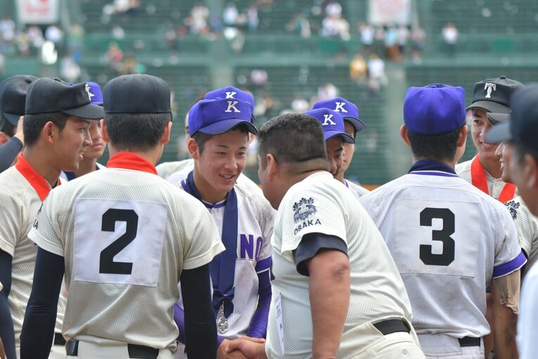 2018年夏の甲子園決勝・金足農vs大阪桐蔭戦後　©Hideki Sugiyama