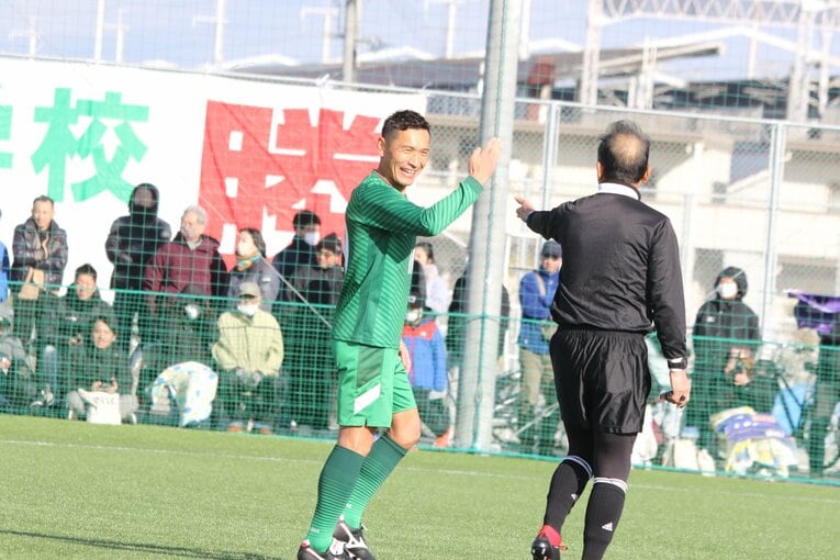 プレー中、笑顔が多かった青山。青木さんと会話するシーンも　©︎Takahito Ando