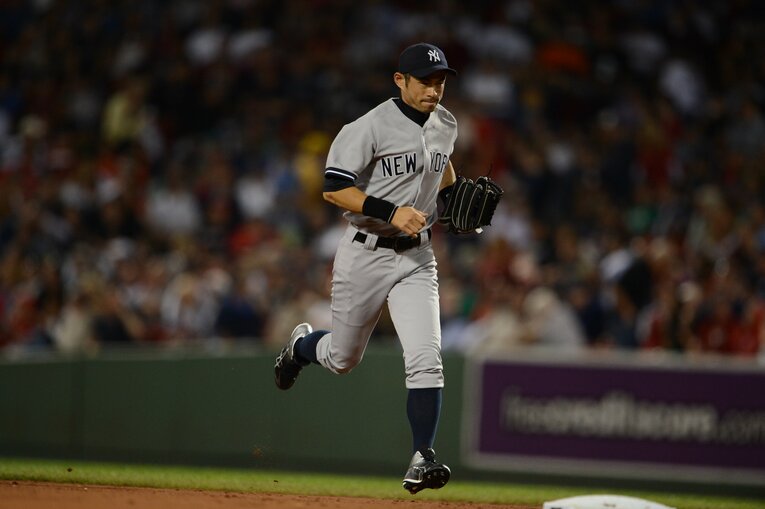 ヤンキース時代のイチロー　©BUNGEISHUNJU