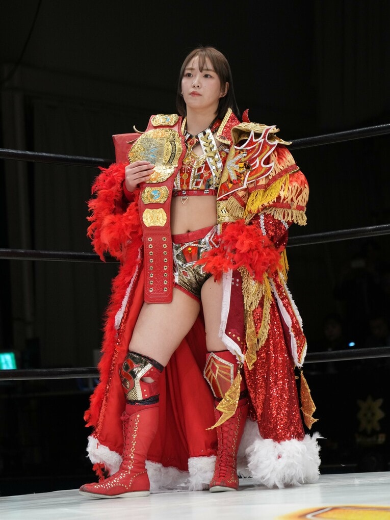 2024年の女子プロレス大賞を受賞したSareee　©Essei Hara