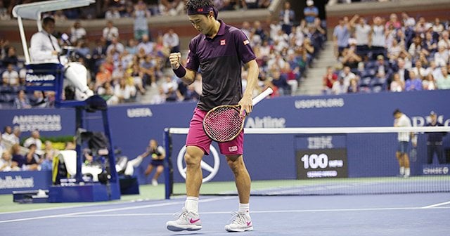 【希少美品】adidas 錦織圭　ジョコビッチ　テニスウェア　Lサイズ 錦織圭とジョコビッチの差は、「正気」と「狂気」のスイッチ。（2／3