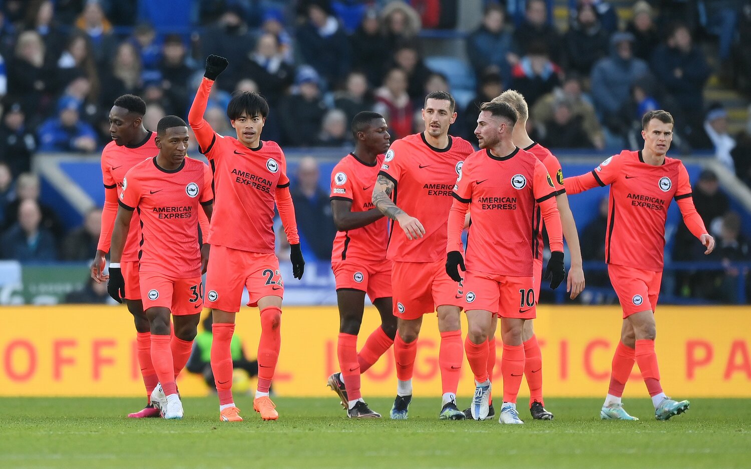 昨季は9位だったブライトン。今季は19試合を終え、6位につけている　©Getty Images