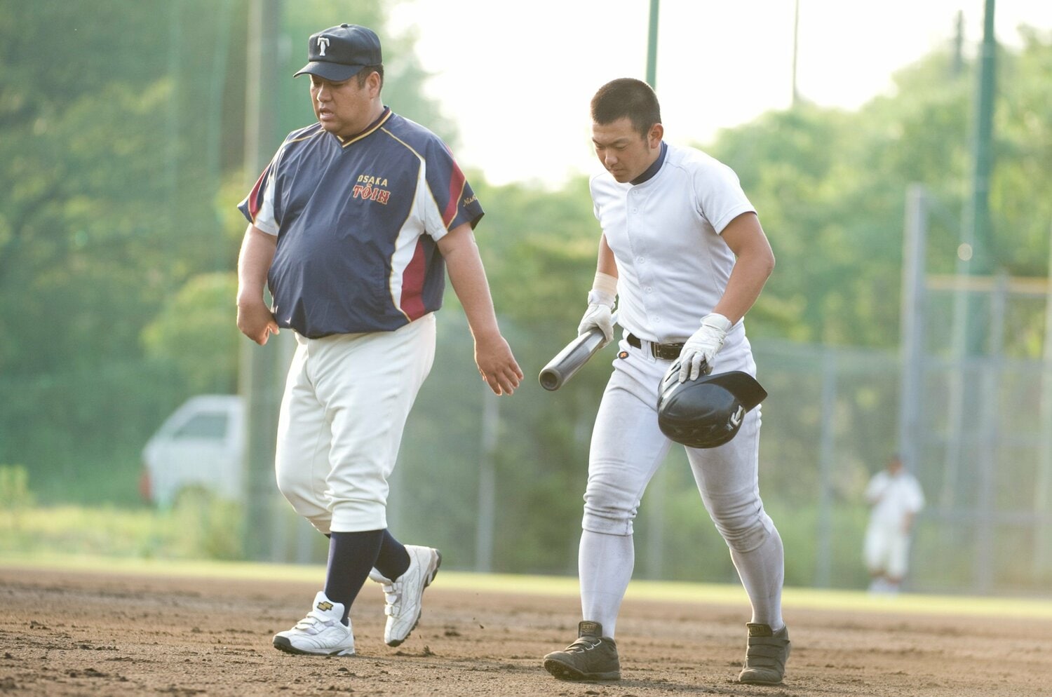 大阪桐蔭・西谷浩一監督と森友哉（2013年）　©︎Miki Fukano