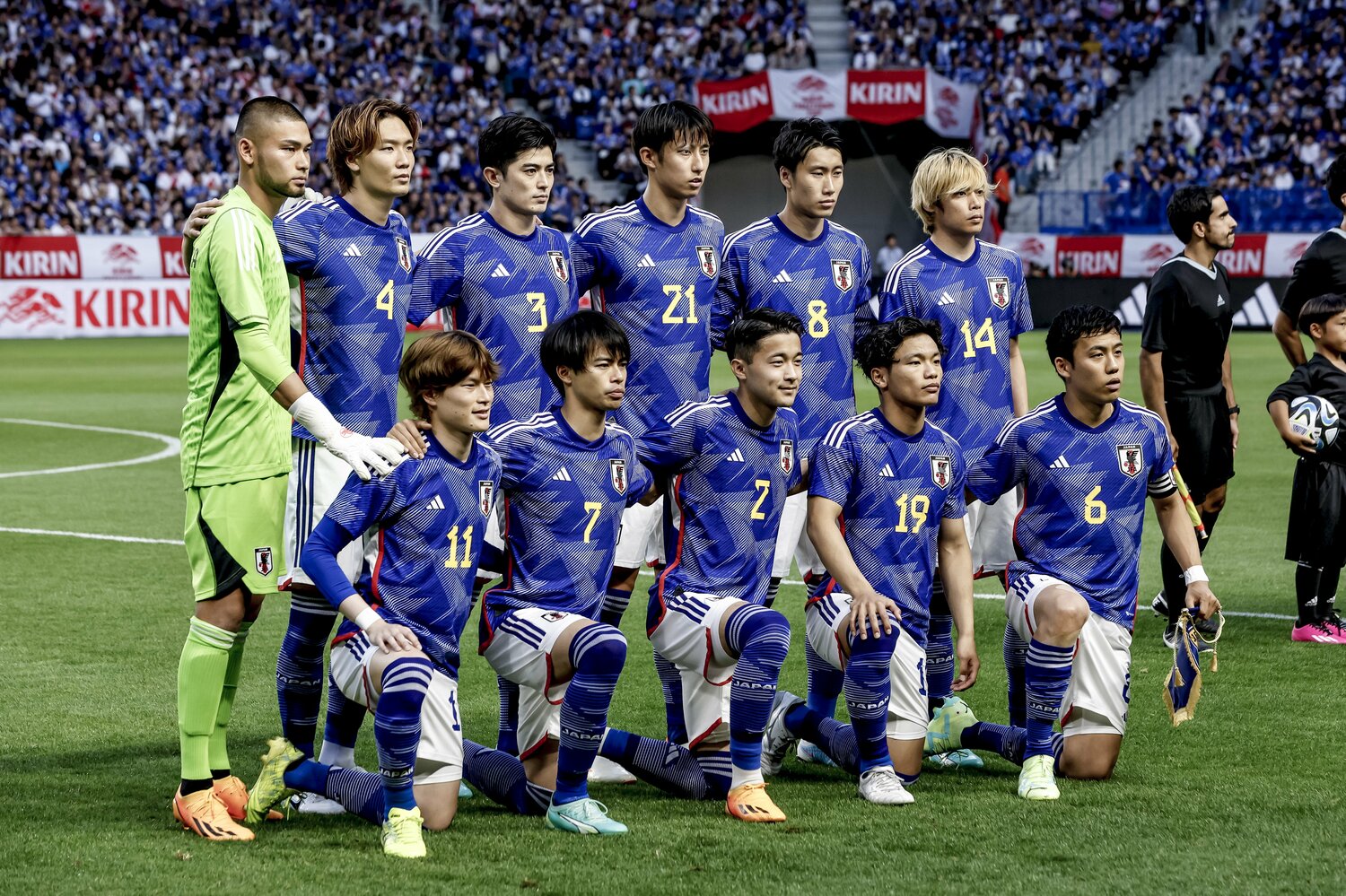 6月のペルー戦のスタメン　©Kiichi Matsumoto