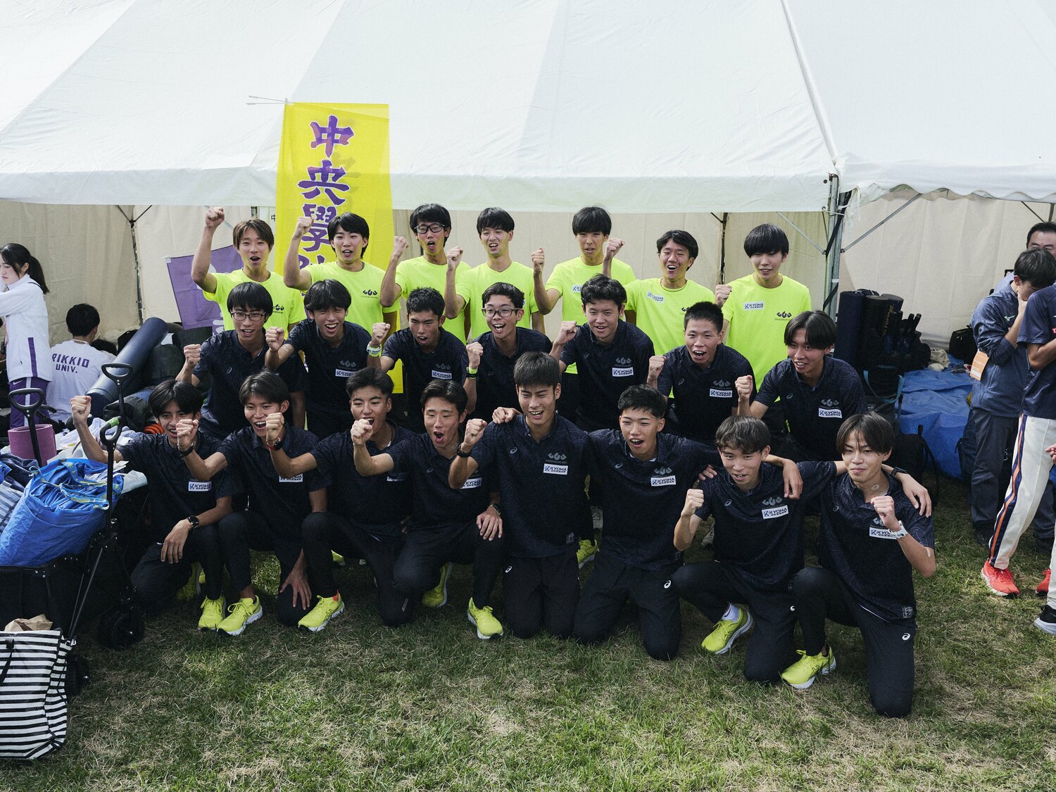 予選会首位通過も「びっくりした」という中央学院のメンバー　©Yuki Suenaga