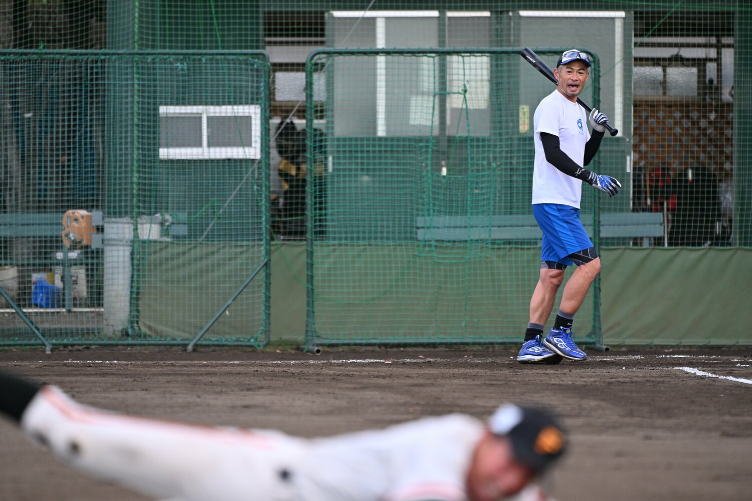 富士高校では計449本ものノックを打ち続けた　©Naoya Sanuki