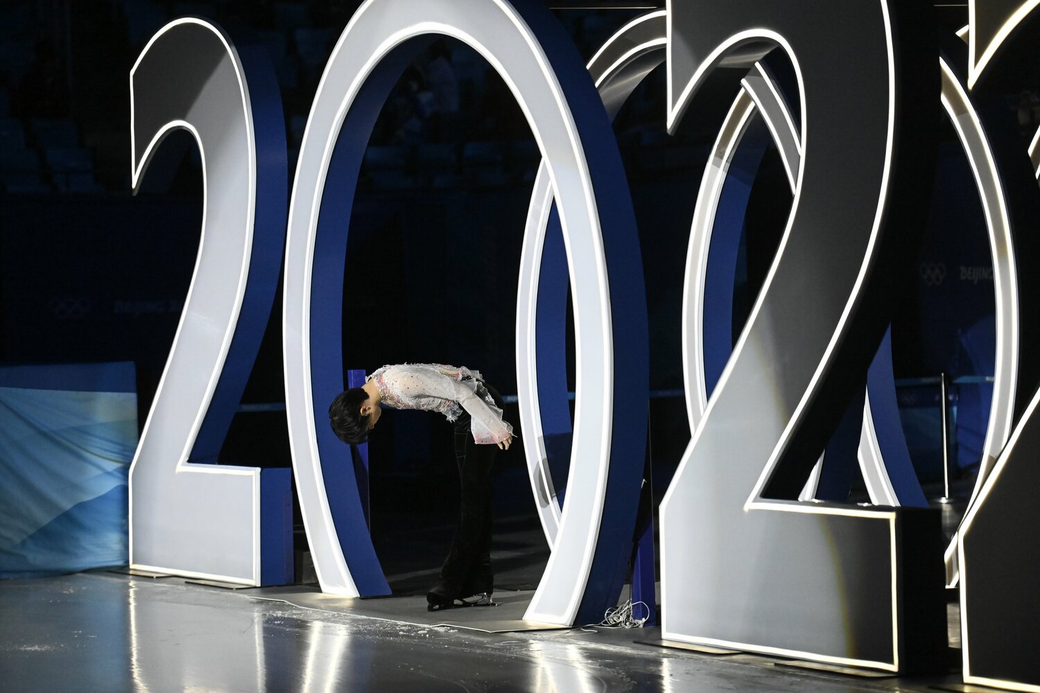 思い描いた成績を残すことはできなかったが、羽生はいつものように感謝とともに北京のリンクを後にした ©Asami Enomoto/JMPA