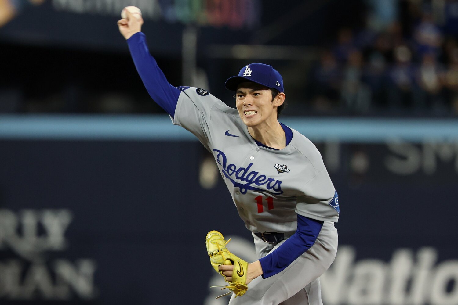 ポストシーズンはリリーフとして大活躍した佐々木　©Getty Images