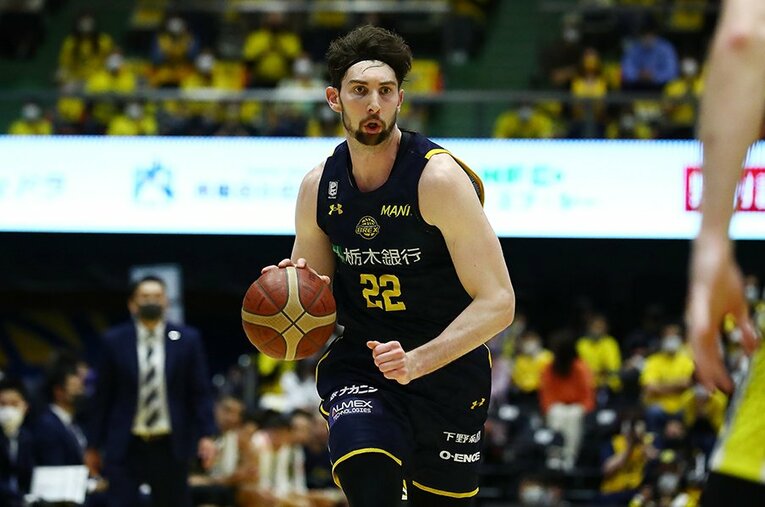 宇都宮ブレックスの精神的支柱であるライアン・ロシターは川崎との試合にチームを奮い立たせた ／ photograph by B.LEAGUE