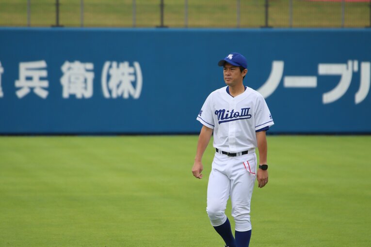 【ルポ写真】水戸三野球部を率いる柴田優太監督 ©Yuki Kashimoto
