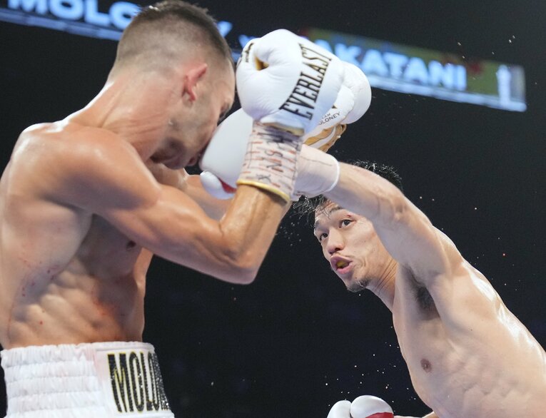 衝撃KOでラスベガスの観客を熱狂させたアンドリュー・モロニー戦　©Naoki Fukuda