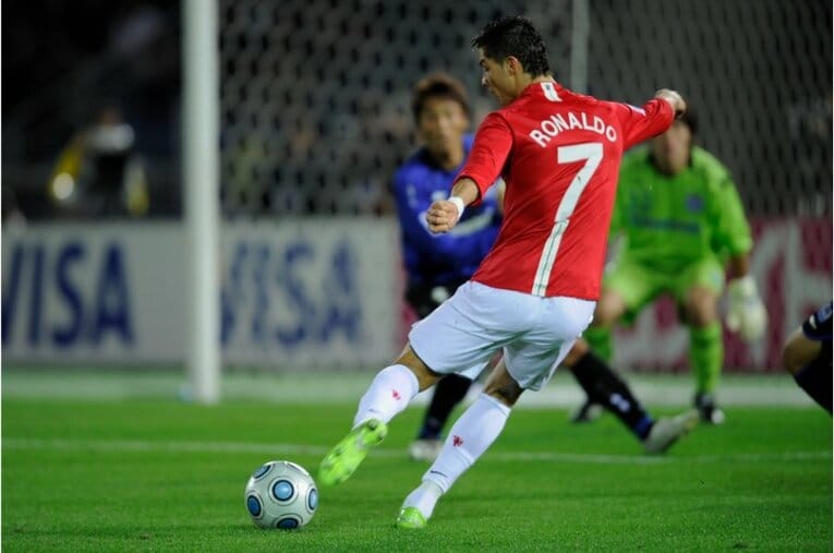 2008年クラブW杯でのC・ロナウド、ガンバ大阪とも対戦　©Takuya Sugiyama