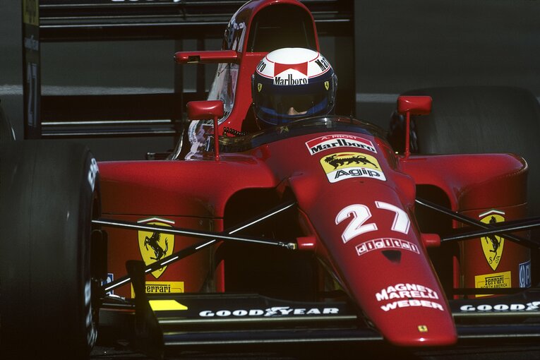 プロストがドライブした91年のフェラーリ642　photograph by Getty Images