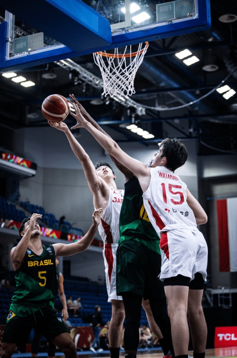 U19W杯／PF川島悠翔（NBAグローバルアカデミー）、PF渡辺伶音（福岡大大濠高） ©︎nextgenhoops