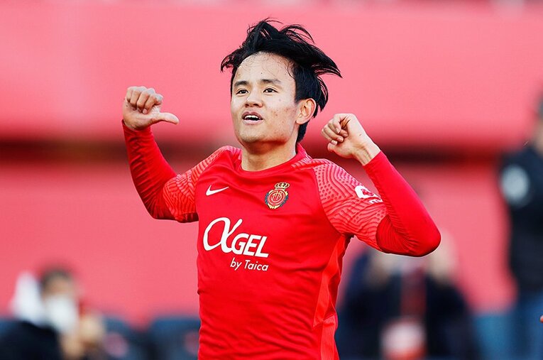 2022年初ゴールは直接FKからの一撃。久保建英の調子は上がってきている ／ photograph by Daisuke Nakashima