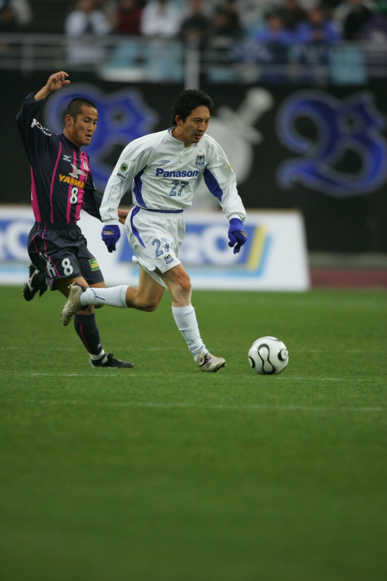 ガンバ時代の橋本（2006年）　©Toshiya Kondo