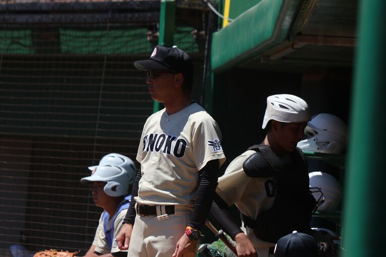 小野高を率いる北垣監督　©︎Fumi Sawai