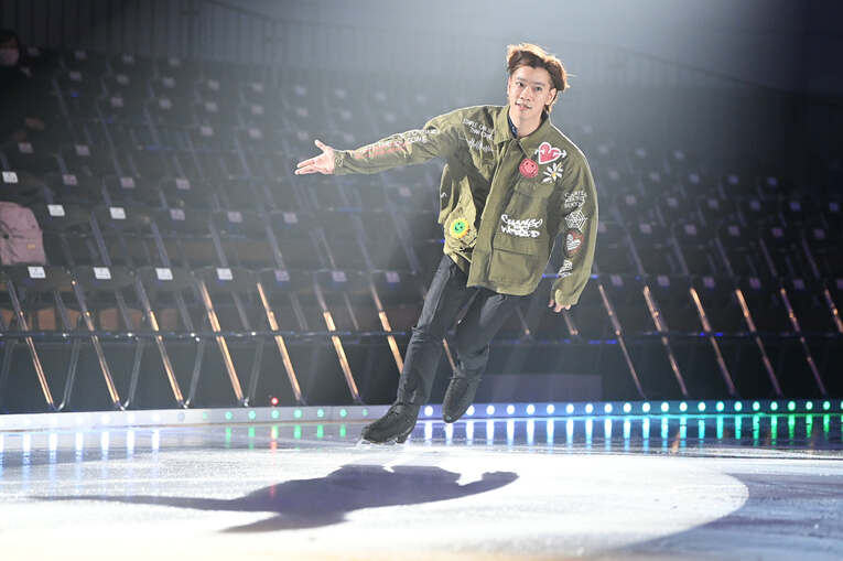 プリンスアイスワールドでショーに出演する小林宏一。昨年には初の男性ユニットも結成した　©AFLO